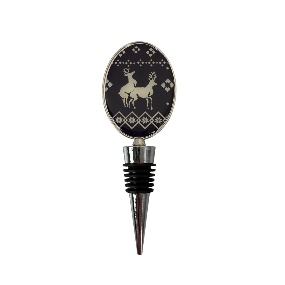 Tipsy Elves Humper Wine Stopper Wine Bottle Novelty‎ Christmas Deer Ugly Sweater